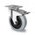 swivel castor, ø 125 mm with total brake