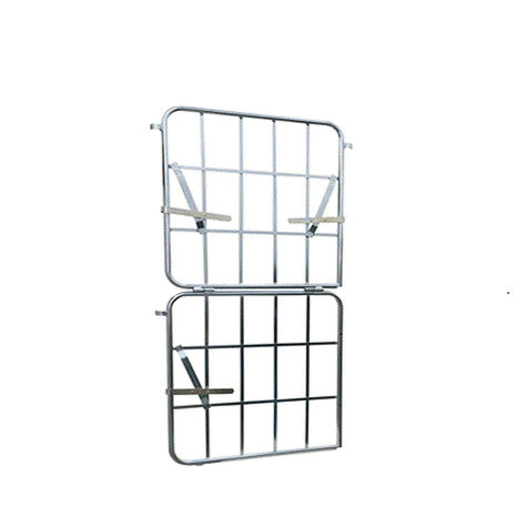 metal front wall, 1.440 x 650 mm, turnable and half...
