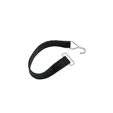 Gummispannband, Typ 1 Drahthaken/ 1 Öse, schwarz