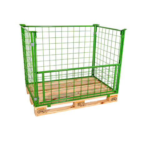 mesh stacking frame, usable height 1000 mm, powder coated
