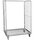 metal rollcage, 800 x 1200 mm, type 2-sided