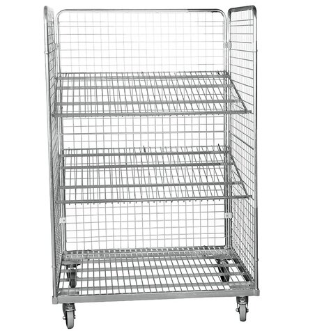 metal rollcage, 800 x 1200 mm, type 3-sided