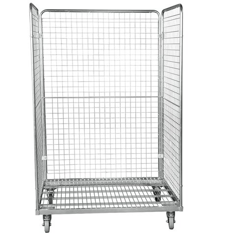 Metall-Rollbehälter, 800 x 1200 mm, Typ 3-seitig
