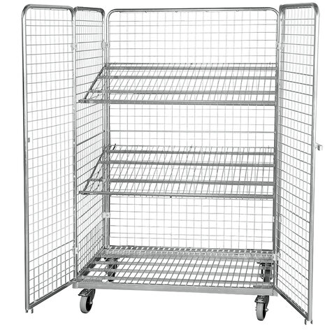 metal rollcage, 800 x 1200 mm, type 4-sided