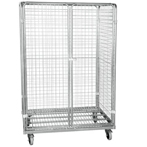 Metall-Rollbehälter, 800 x 1200 mm, Typ 5-seitig