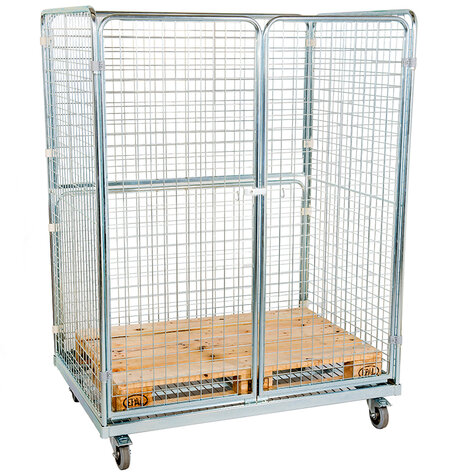 metal rollcage, 950 x 1350 mm, type 4-sided