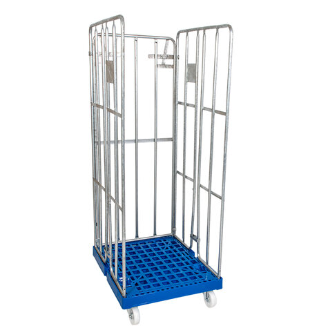 rollcage with plastic base, type 682 x 815 mm, type 3-sided