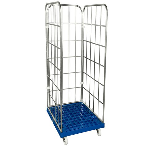 rollcage with plastic base, type 724 x 815 mm, type 3-sided