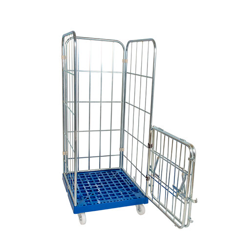 rollcage with plastic base, type 724 x 815 mm, type 4-sided