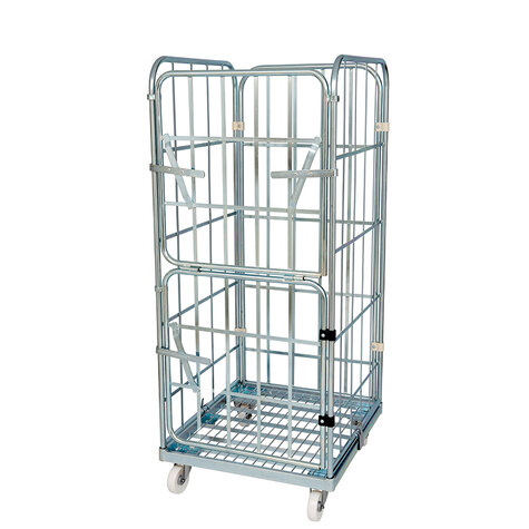 rollcage with metal base, type 710 x 800 mm, type 3-sided