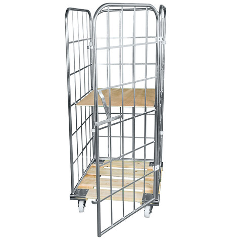 rollcage with wooden base, type 724 x 810 mm, type 4-sided