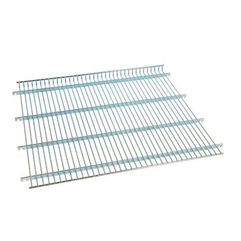 wire shelf, for rollshelf 810 x 720 mm, with 25 mm anti-slip edge, Cr 3 blue zinc