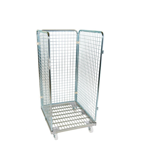 rollcage with metal base, 710 x 800 mm, type 3-sided