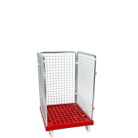 rollcage with plastic base, 724 x 815 mm, type 3-sided