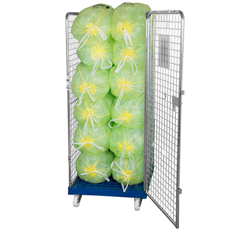 rollcage with plastic base, 724 x 815 mm, type 4-sided