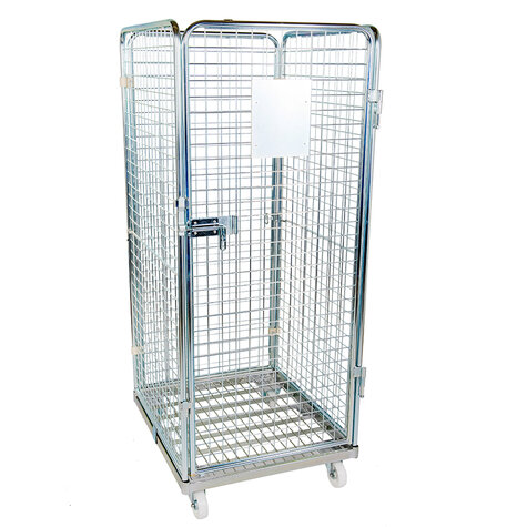 Metall-Rollbehälter, 710 x 800 mm, Typ 4-seitig