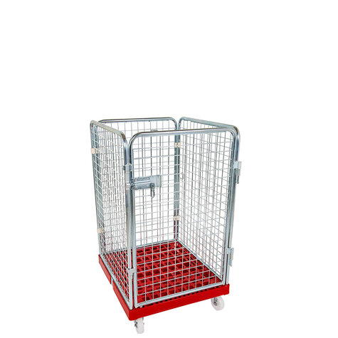 rollcage with plastic base, 724 x 815 mm, type 4-sided