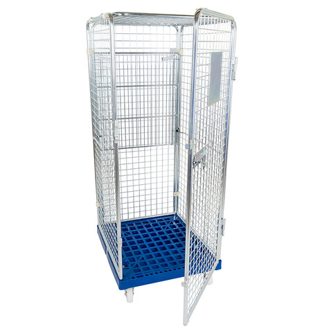 rollcage with plastic base, 724 x 815 mm, type 5-sided ANTI-THEFT