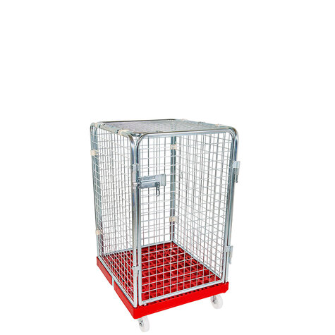 rollcage with plastic base, 724 x 815 mm, type 5-sided ANTI-THEFT