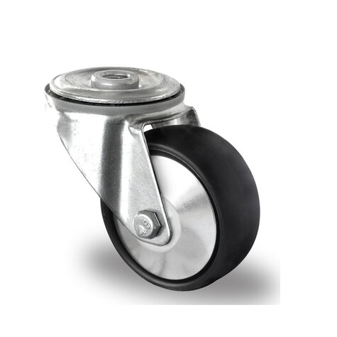 swivel castor with bolt hole, ø 80 mm