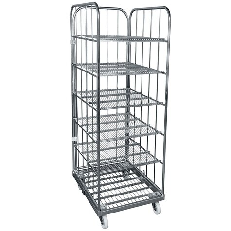 rollcage with metal base, 710 x 800 mm, type 3-sided