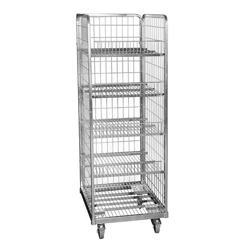 metal rollcage, 600 x 600 mm, type 3-sided