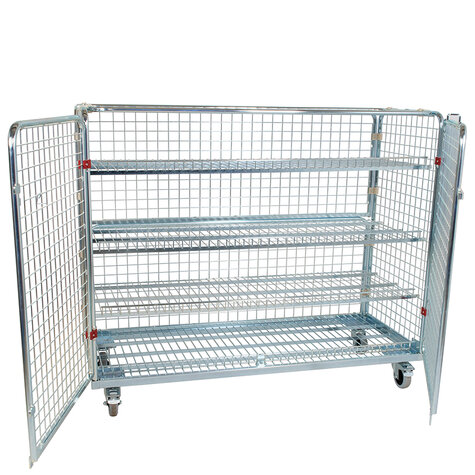 metal rollcage, 620 x 1500 mm, without stacking frame, type 5-sided