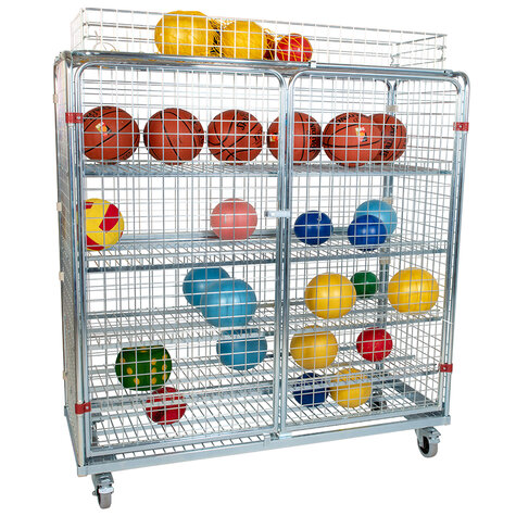 metal rollcage, 620 x 1500 mm, including stacking frame, type 5-sided