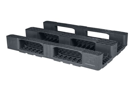 heavy duty plastic pallet 1200 x 800 mm anthracite/black
