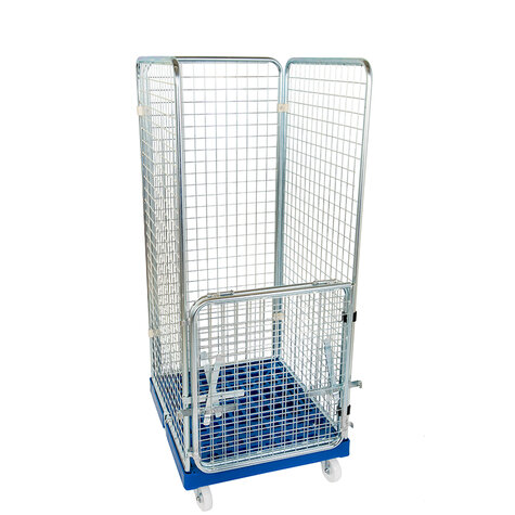 rollcage with plastic base, 724 x 815 mm, type 4-sided, CT-CLOSURE 