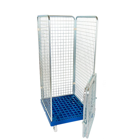 rollcage with plastic base, 724 x 815 mm, type 4-sided, CT-CLOSURE 
