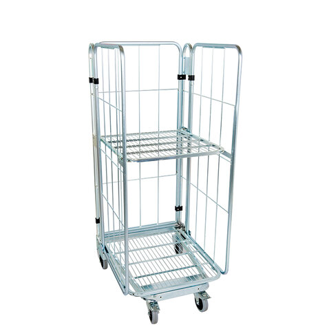Rollbehälter nestbar 1450 ME, 725 x 820 mm, 3-seitig, 1...