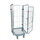 nestable metal rollcage, 725 x 820 mm, with 1 x metal base, type 4-sided