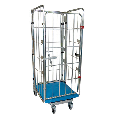 Nestbarer Metall-Rollbehälter, 730 x 815 mm, mit 1 x...