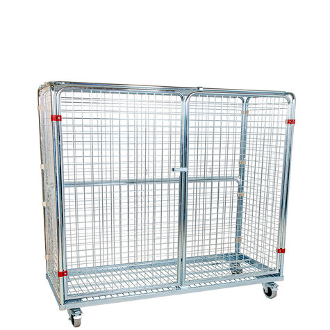 metal rollcage, 620 x 1500 mm, type 5-sided, ANTI-THEFT 