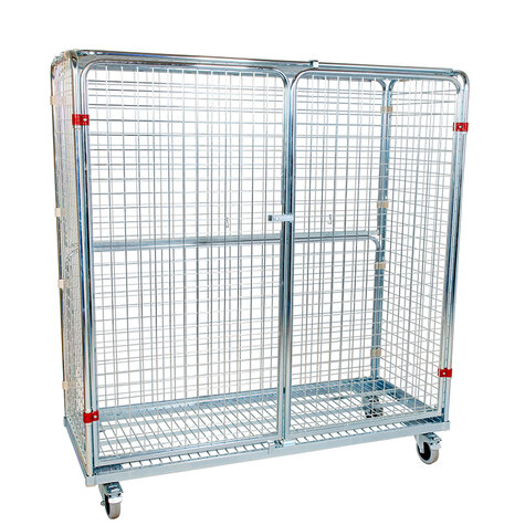 metal rollcage, 620 x 1500 mm, type 5-sided, ANTI-THEFT 