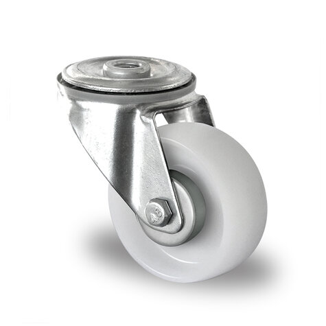 swivel castor with bolt hole, ø 80 mm