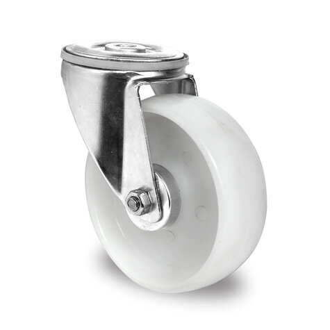 Lenkrolle, ø 108 mm, Rückenloch