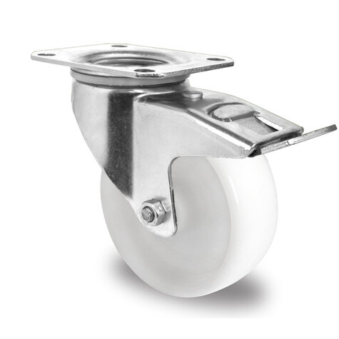 swivel castor, ø 100 mm with total brake