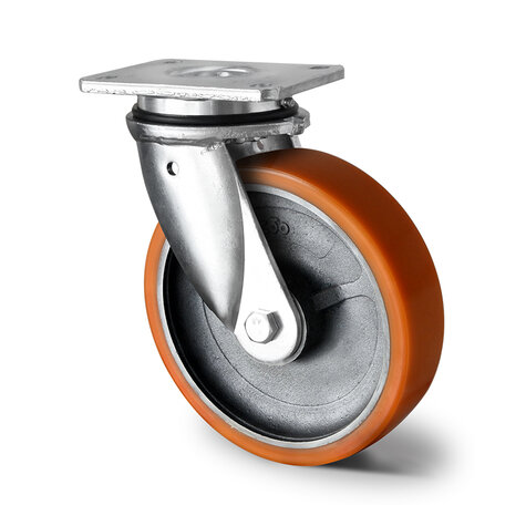 swivel castor, ø 125 mm
