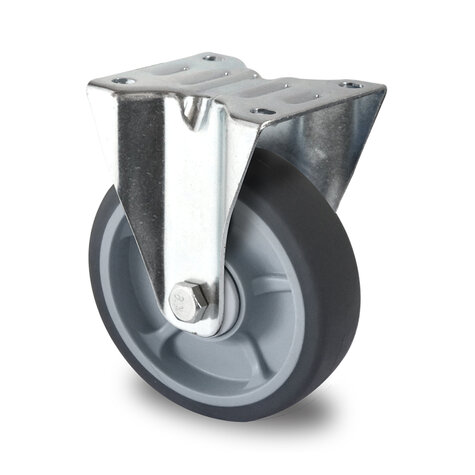 Bockrolle, ø 125 mm, TPE