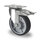 swivel castor, ø 125 mm with total brake
