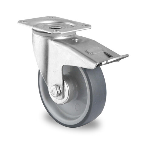 Lenkrolle, ø 100 mm mit Feststeller