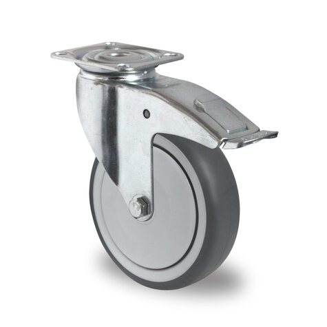 Lenkrolle, ø 75 mm mit Feststeller