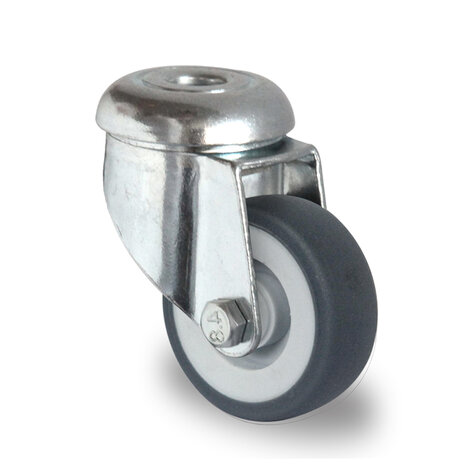swivel castor with bolt hole,  50 mm