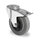 swivel castor with bolt hole and total brake, ø 80 mm