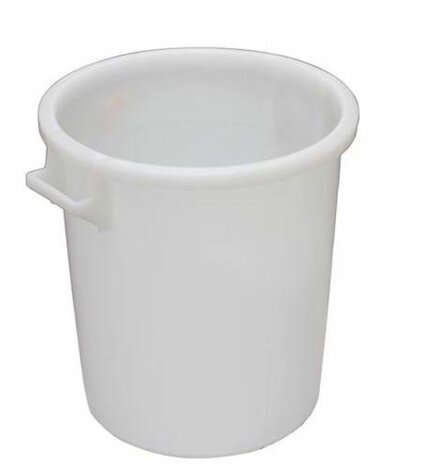 plastic bucket white HDPE 50 litres