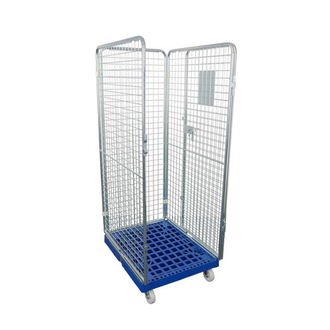 rollcage with plastic base, 682 x 815 mm, type 4-sided