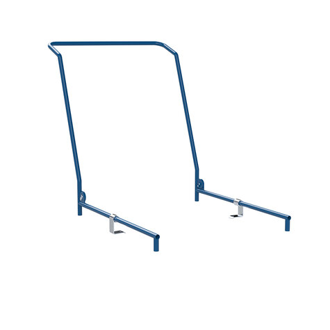 handle bar for plastic base, 724x815mm, dark blue RAL 5010