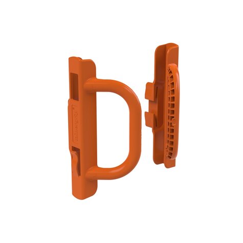 Griff Set KU orange für Rollbehälter, lose Ausführung für SG mit Flachmaterial